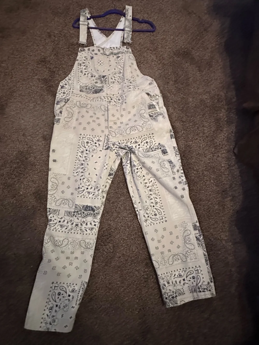 We The Free Denim paisley overalls. Gently worn, and in great condition. - Picture 2 of 5